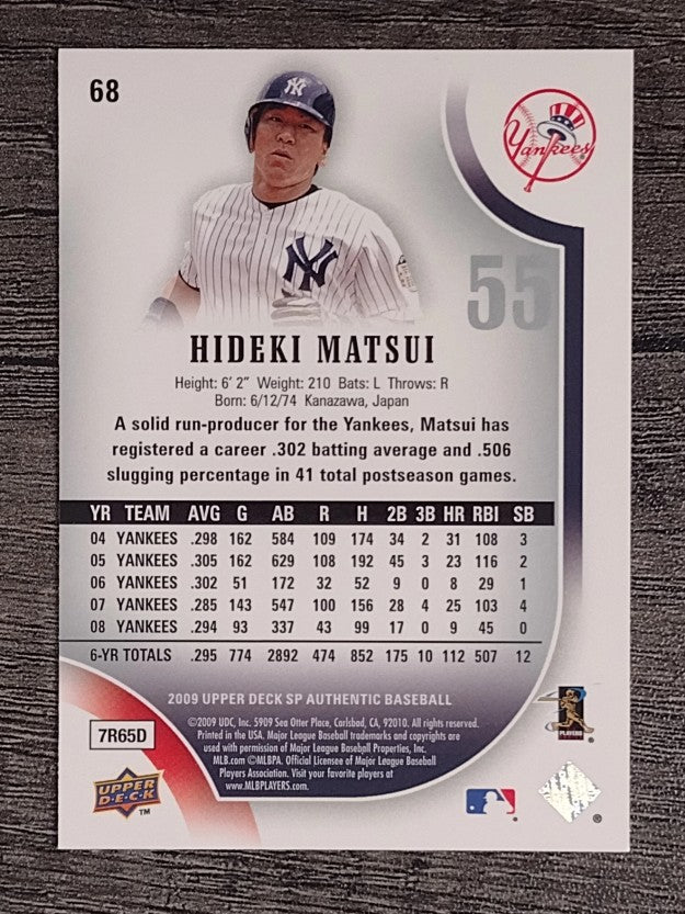 2009 SP Authentic #68 Hideki Matsui