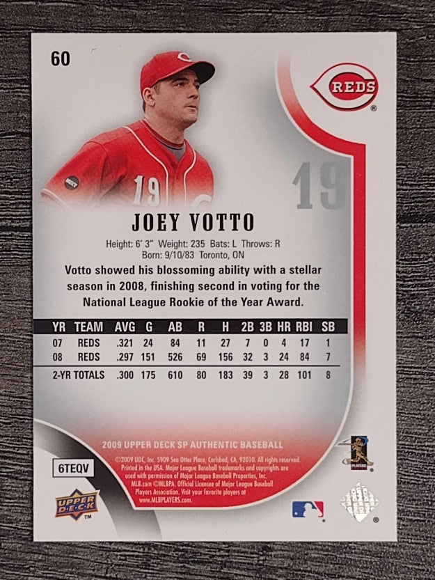 2009 SP Authentic #60 Joey Votto