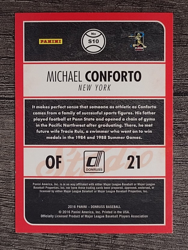 2016 Donruss Studio #S10 Michael Conforto