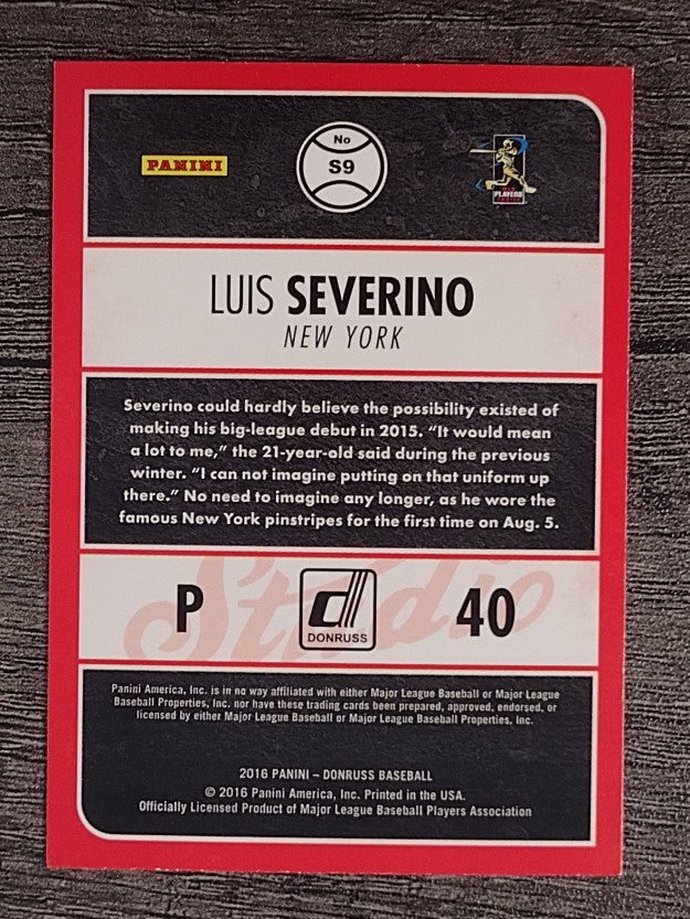2016 Donruss Studio #S9 Luis Severino