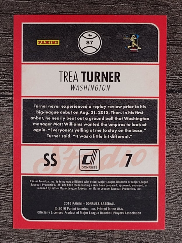 2016 Donruss Studio #S7 Trea Turner
