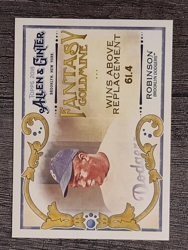 2018 Topps Allen and Ginter Fantasy Goldmine #FG3 Jackie Robinson
