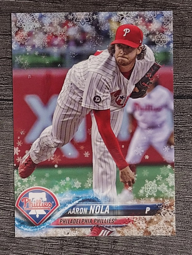 2018 Topps Walmart Holiday Snowflake Metallic #HMW115 Aaron Nola