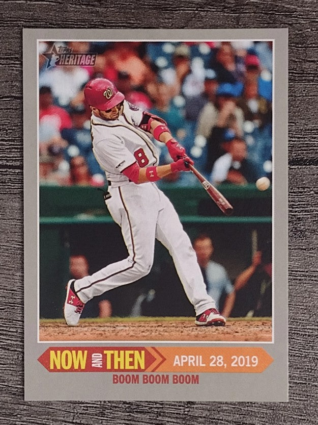 2019 Topps Heritage Now and Then #NT14 Carter Kieboom