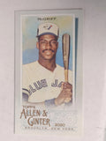 2020 Topps Allen and Ginter Mini #313 Fred McGriff SP