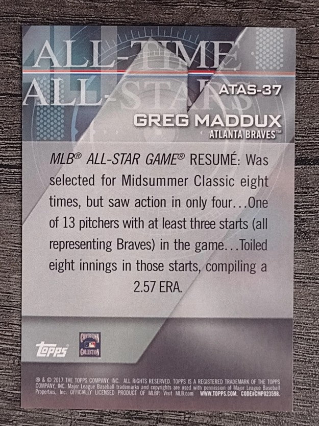 2017 Topps All Time All Stars #ATAS37 Greg Maddux