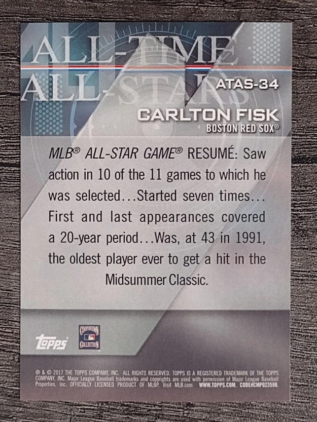 2017 Topps All Time All Stars #ATAS34 Carlton Fisk