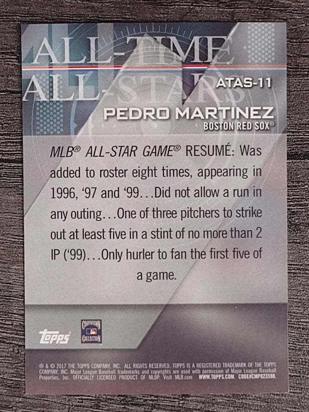 2017 Topps All Time All Stars #ATAS11 Pedro Martinez