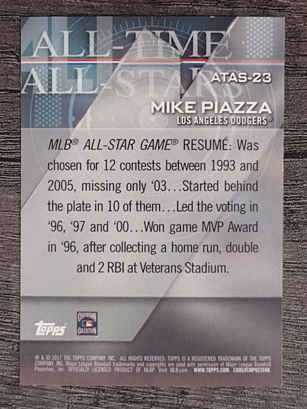 2017 Topps All Time All Stars #ATAS23 Mike Piazza