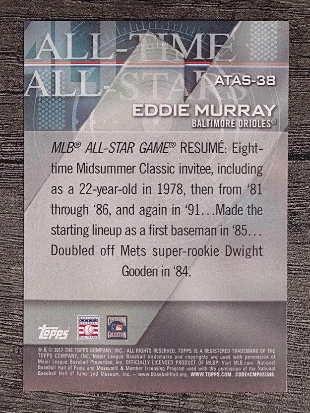 2017 Topps All Time All Stars #ATAS38 Eddie Murray