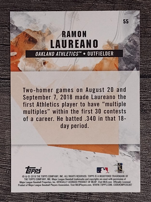 2019 Topps Fire #55 Ramon Laureano RC