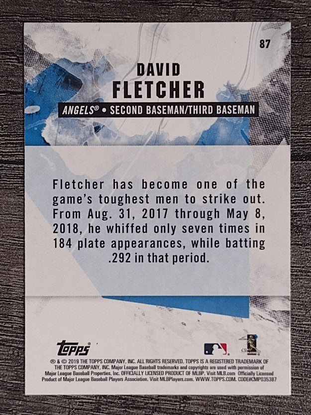 2019 Topps Fire #87 David Fletcher RC