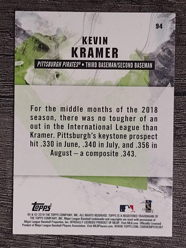 2019 Topps Fire #94 Kevin Kramer RC