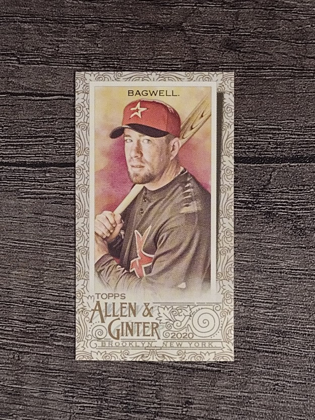 2020 Topps Allen and Ginter Mini Gold Border #8 Jeff Bagwell