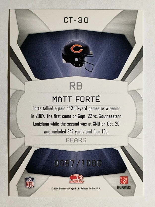 2008 Leaf Rookies and Stars Crosstraining #30 Matt Forte