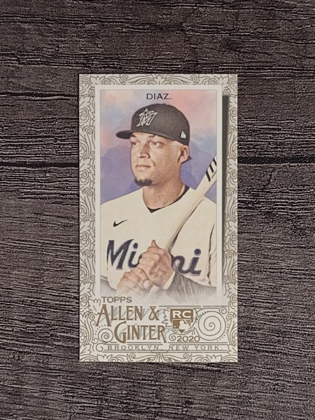 2020 Topps Allen and Ginter Mini Gold Border #222 Isan Diaz