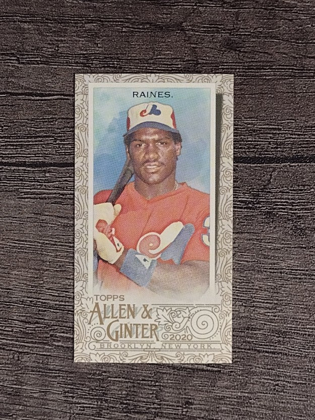 2020 Topps Allen and Ginter Mini Gold Border #301 Tim Raines SP