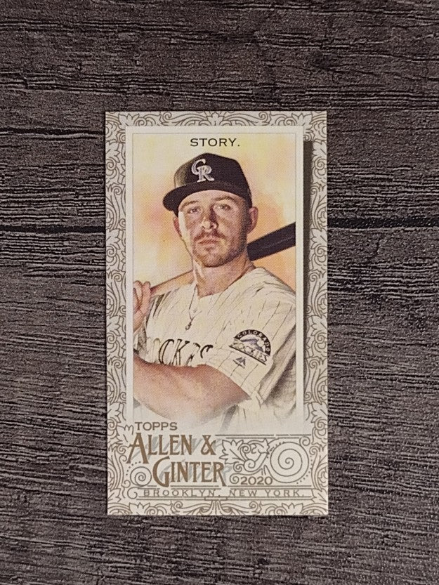 2020 Topps Allen and Ginter Mini Gold Border #87 Trevor Story