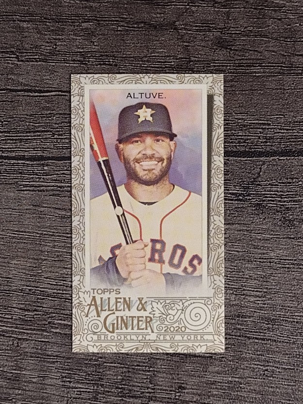 2020 Topps Allen and Ginter Mini Gold Border #127 Jose Altuve