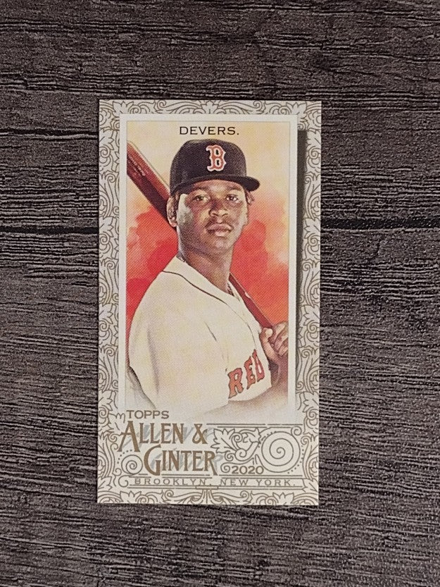 2020 Topps Allen and Ginter Mini Gold Border #44 Rafael Devers