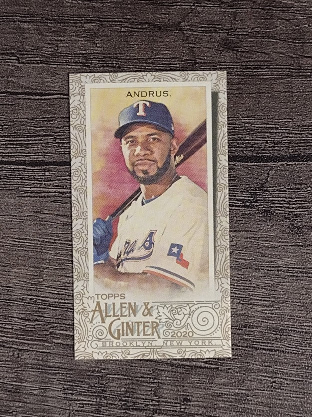 2020 Topps Allen and Ginter Mini Gold Border #267 Elvis Andrus