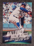 2016 Topps Hallowed Highlights #HH5 Sandy Koufax