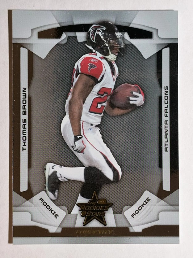 2008 Leaf Rookies and Stars Longevity #180 Thomas Brown RC