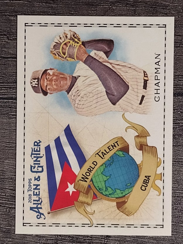 2018 Topps Allen and Ginter World Talent #WT8 Aroldis Chapman