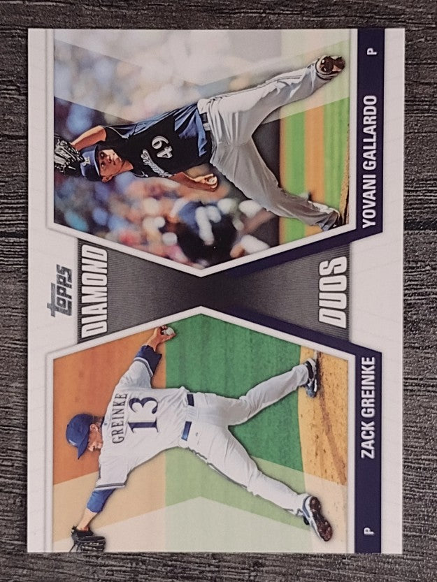 2011 Topps Diamond Duos Series 2 #DD8 Zack Greinke/Yovani Gallardo