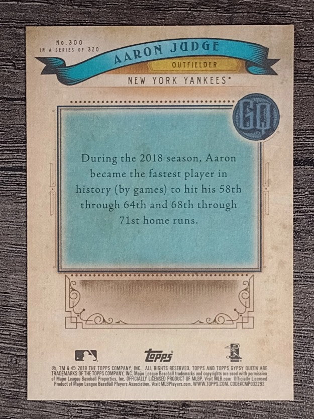 2019 Topps Gypsy Queen #300 Aaron Judge