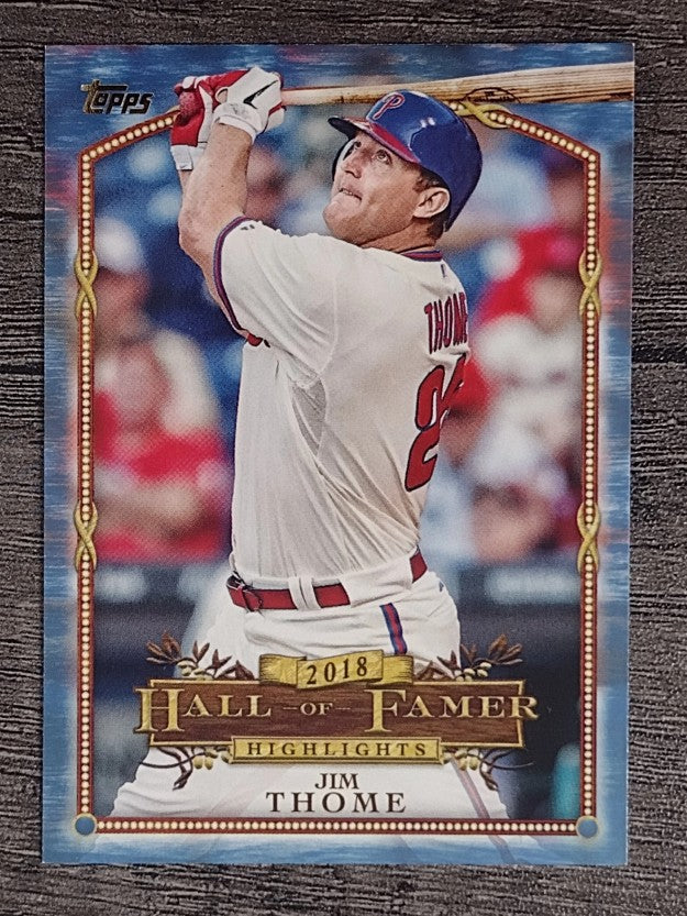 2018 Topps Update Hall of Famer Highlights Blue #HFH15 Jim Thome