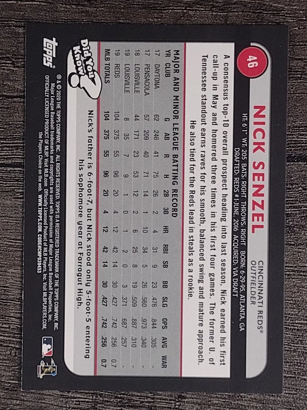 2020 Topps Big League Orange #46 Nick Senzel