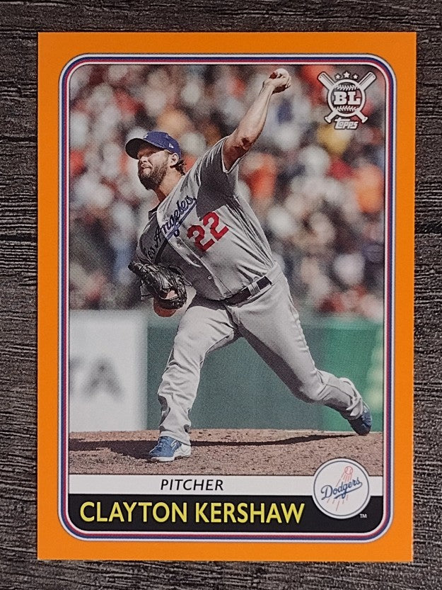 2020 Topps Big League Orange #230 Clayton Kershaw