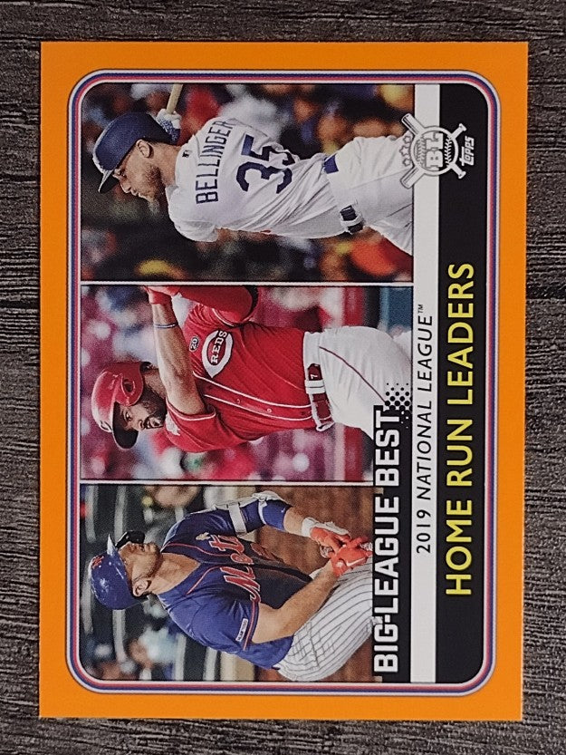 2020 Topps Big League Orange #236 Pete Alonso/Cody Bellinger/Eugenio Suarez LL