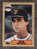 1987 Topps #549 Bob Melvin