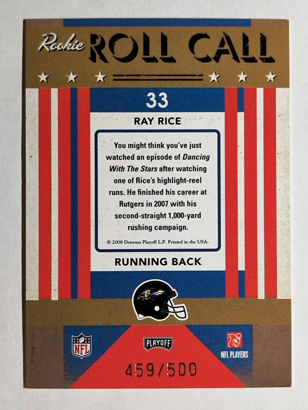 2008 Playoff Contenders Rookie Roll Call #33 Ray Rice