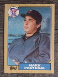 1987 Topps #419 Mark Portugal RC