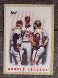 1987 Topps #556 Angels Team/Rene Lachemann CO/Mike Witt
