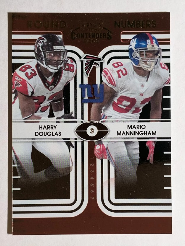 2008 Playoff Contenders Round Numbers #23 Harry Douglas/Mario Manningham