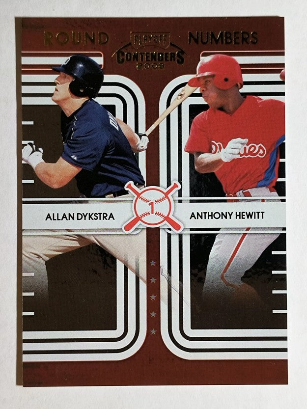 2008 Playoff Contenders Round Numbers #3 Allan Dykstra/Anthony Hewitt