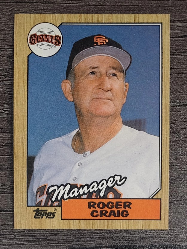 1987 Topps #193 Roger Craig MG
