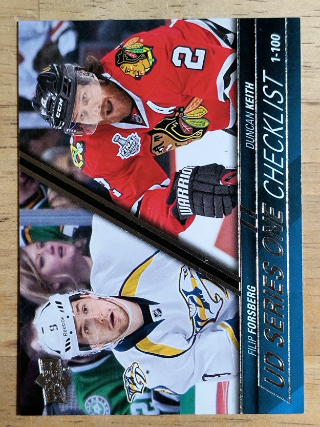 2015-16 Upper Deck #199 Filip Forsberg/Duncan Keith CL