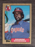 1987 Topps #725 George Hendrick