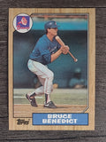 1987 Topps #186 Bruce Benedict