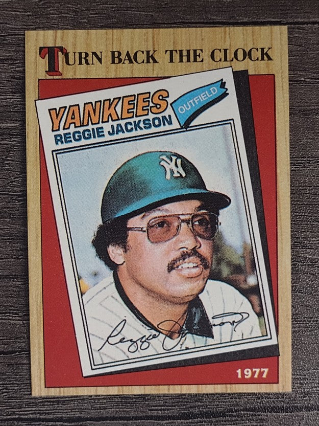 1987 Topps #312 Reggie Jackson TBC