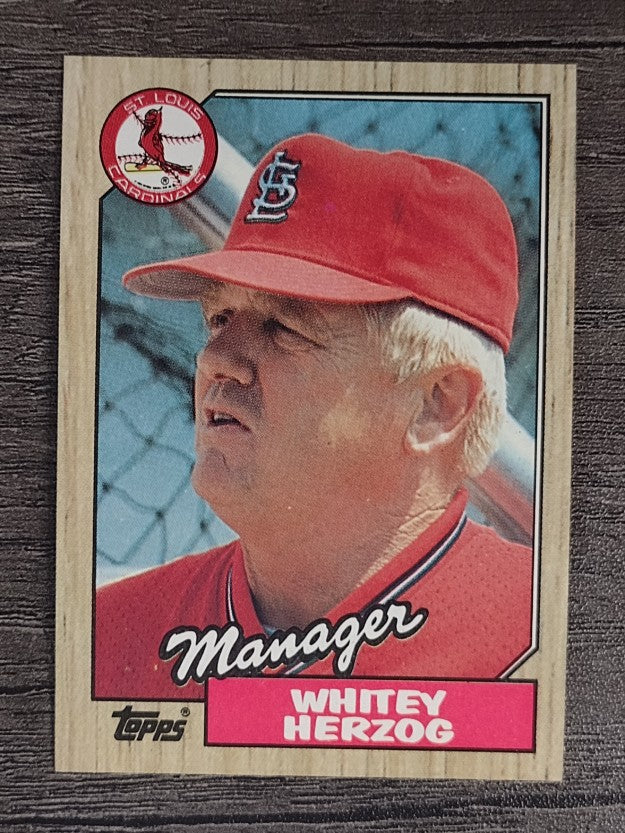 1987 Topps #243 Whitey Herzog MG