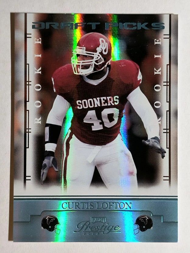 2008 Playoff Prestige Draft Picks Light Blue #119 Curtis Lofton