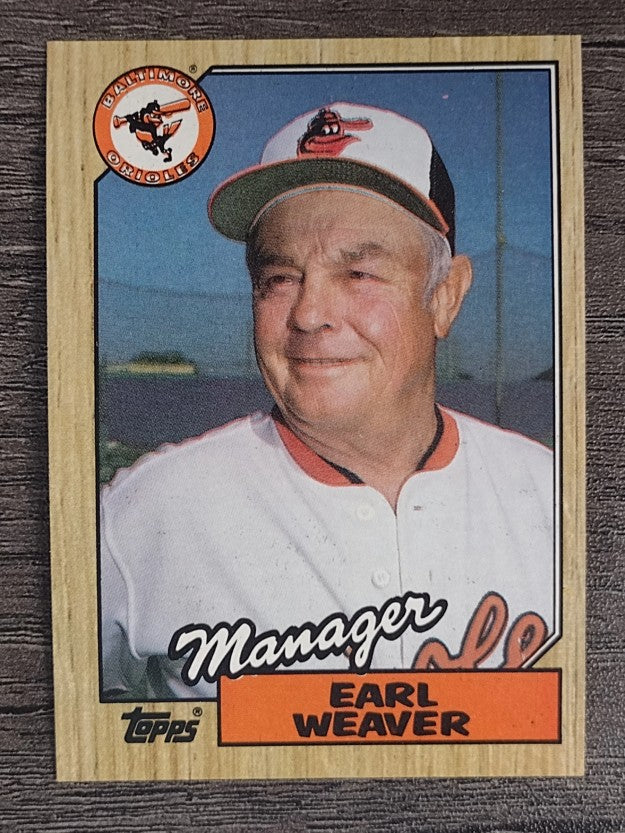 1987 Topps #568 Earl Weaver MG