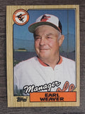 1987 Topps #568 Earl Weaver MG