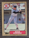 1987 Topps #740 Rich Gedman